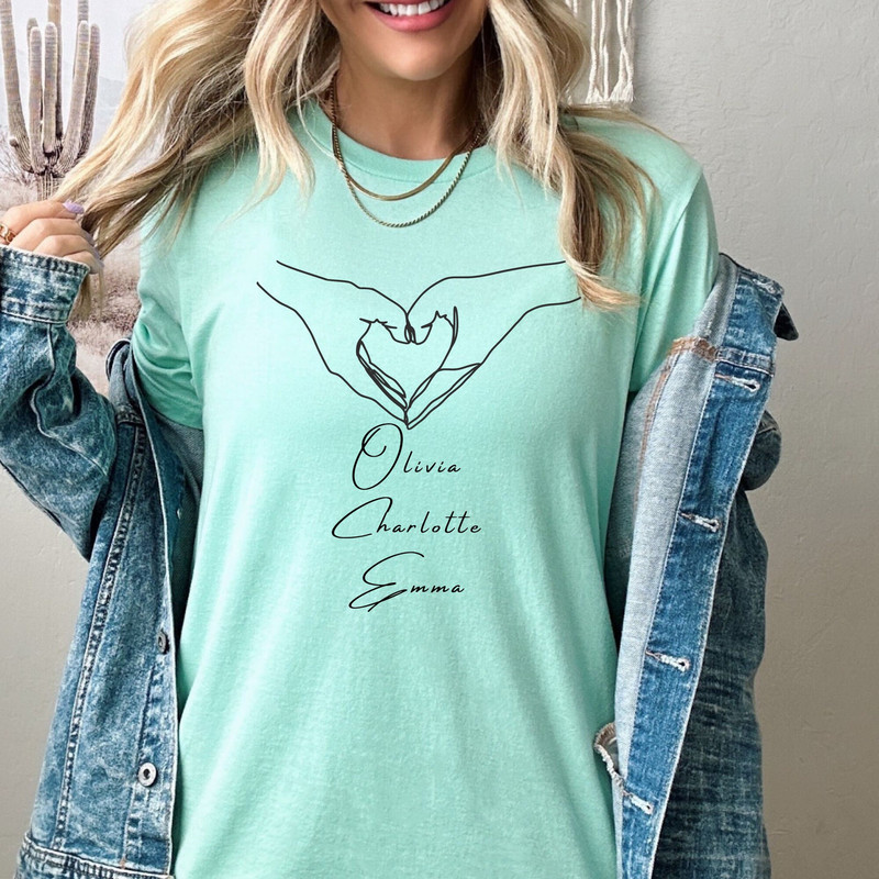 Custom Kids Name Mom Shirt, Custom Mama Shirt with Kid Name, Personalized Mom Shirt with Kids Names, Mother Gift for Her, Best Mom Shirt.jpg