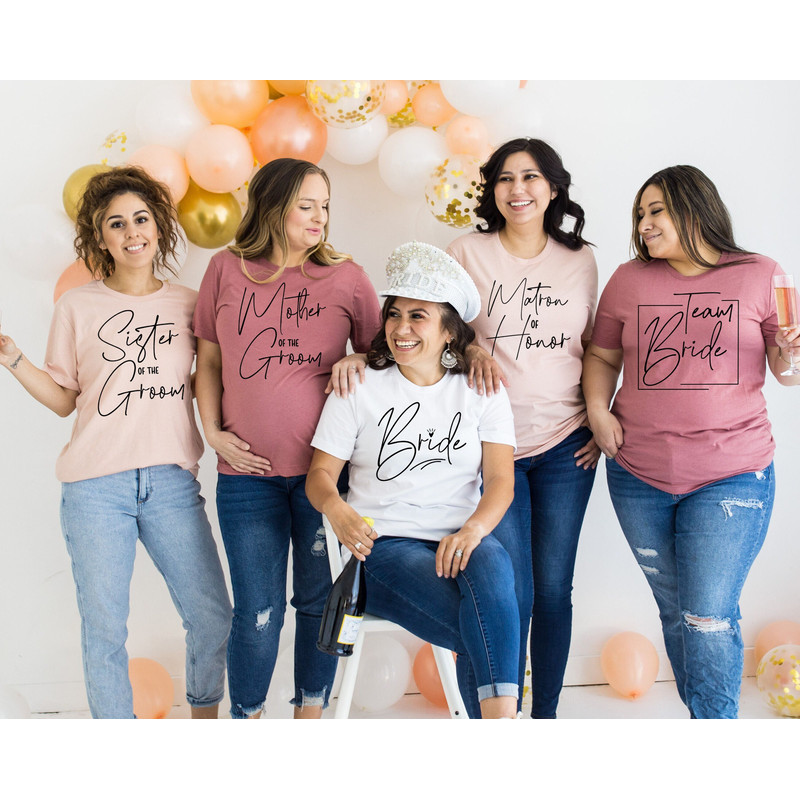 Cute Bachelorette Party Shirts For Bride and Team Bride Tshirts For Bridal Party With Bridesmaid Tees And Bride Shirt And Bride.jpg
