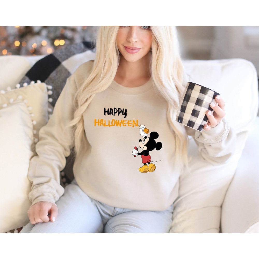 Disney Halloween Sweatshirt, Mickey's Draw Sweatshirt, Mickey And Friends Halloween, Disneyland Halloween Sweatshirt, Mickey Friends Hoodie.jpg