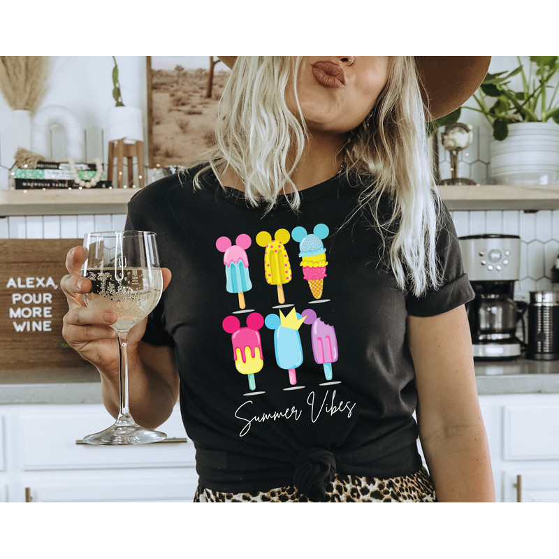 Disney Summer Vibes Shirt, Mouse Ears Shirt, Disney Summer Vacation, Disney Matching Tee, Disney Summer Trip, Happiest Place.jpg