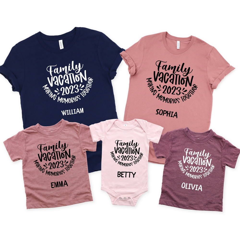 Family Trip 2023, Family Adventure Wear, Vacation Shirt, Summer Holiday Shirts, Matching Family Vacation Shirts, Travel Shirt.jpg