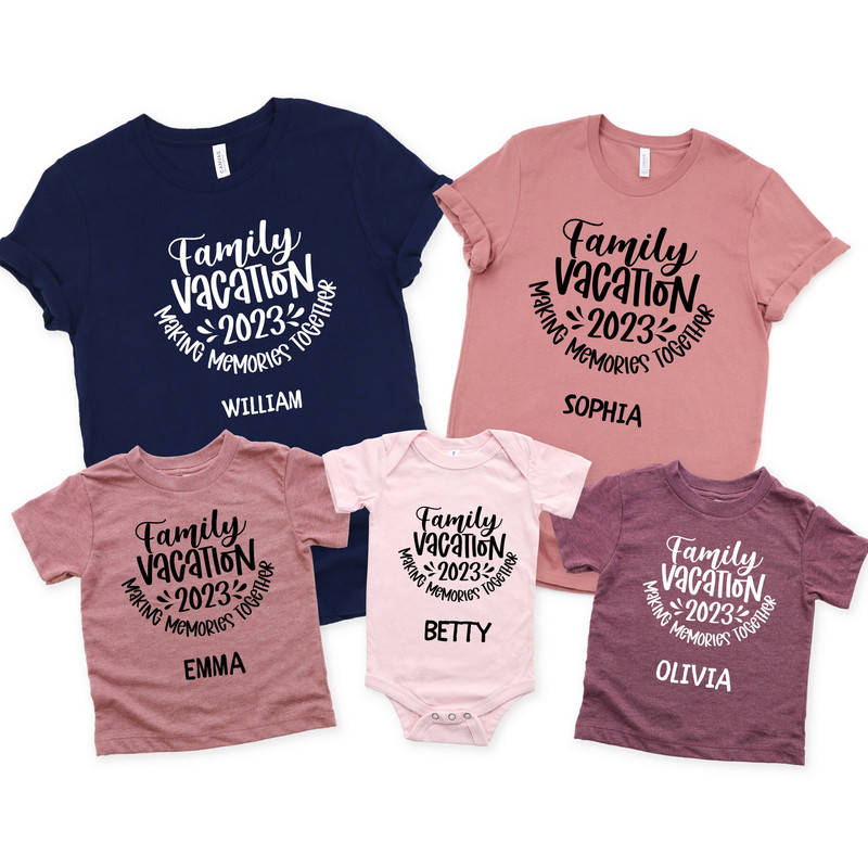 Family Trip 2023, Family Adventure Wear, Vacation Shirt, Summer Holiday Shirts, Matching Family Vacation Shirts, Travel Shirt.jpg