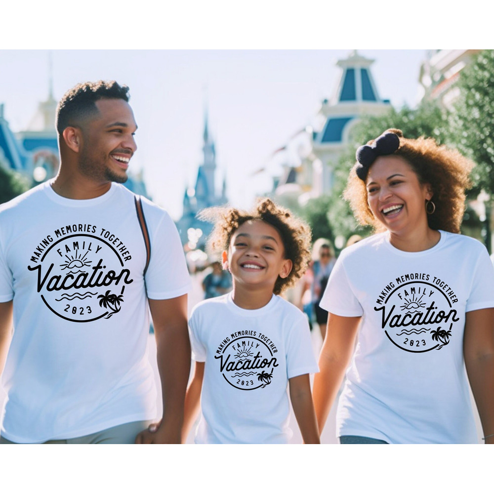 Family Vacation 2023 T-shirt, Making Memories together family tshirt, Family matching shirt, Family Beach trip shirt, Family Vacation shirts.jpg