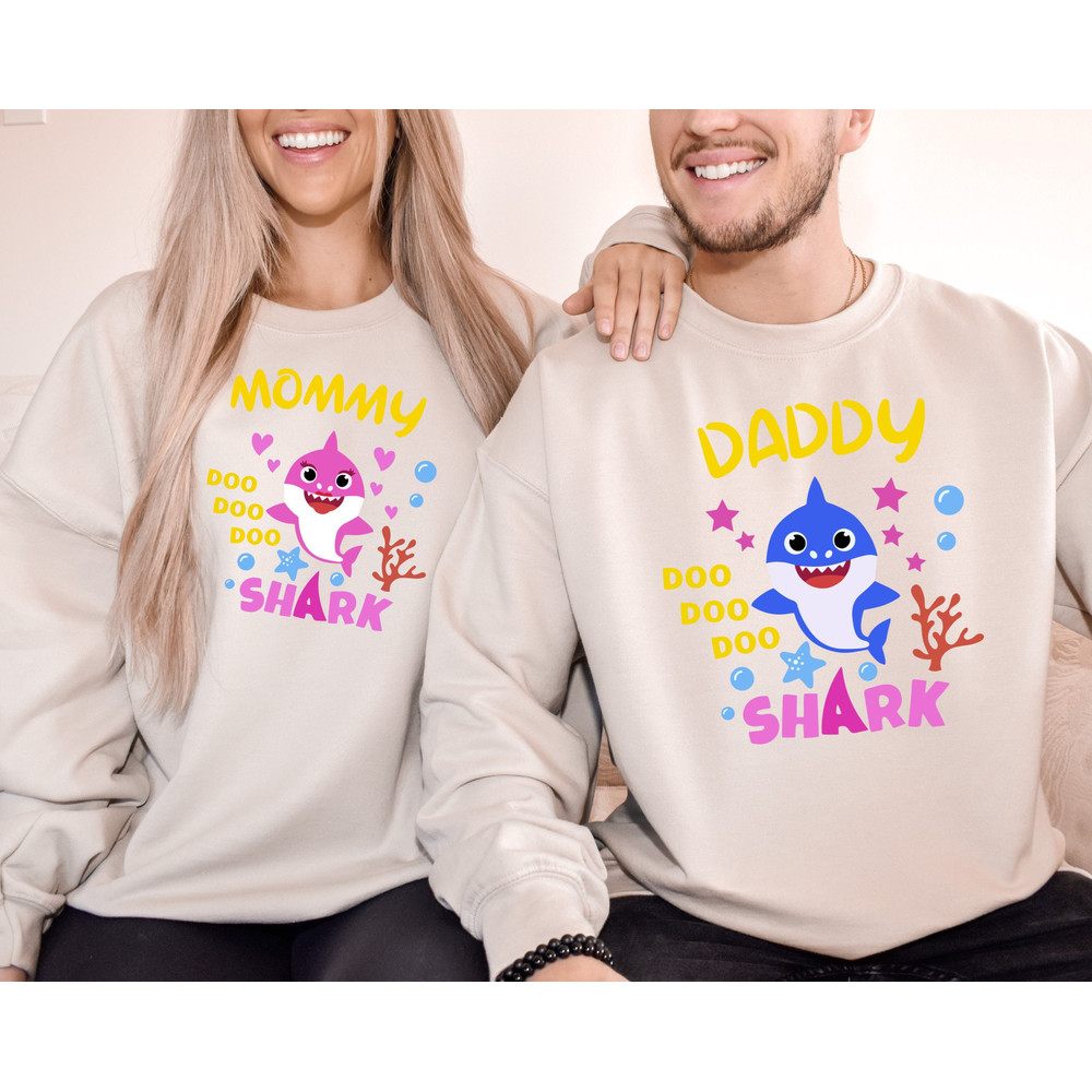 Family Shark Doo Doo Doo Sweatshirt, Family Shark Sweatshirt, Birthday Shark Hoodie, Matching Birthday Apparel, Baby Shark Theme Clothing.jpg