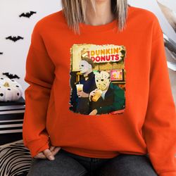 halloween killers sweater, jason micheal myers sweatshirt, jason halloween hoodie, micheal myers halloween, dunkin donut
