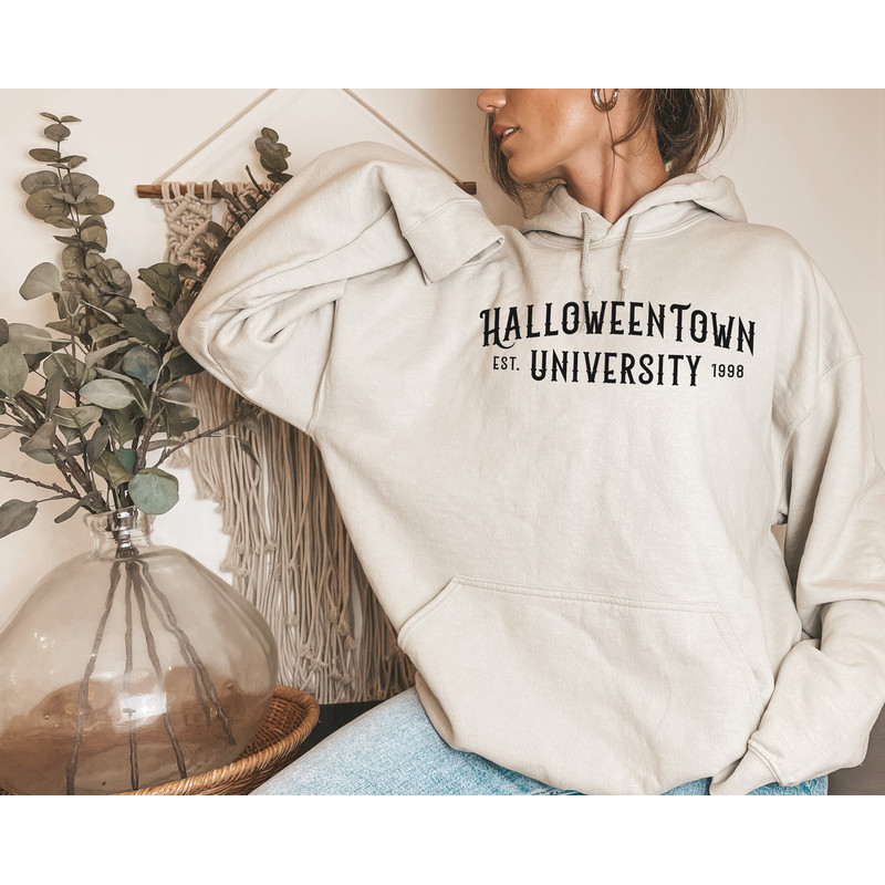 Halloweentown University Sweatshirt, Halloween Town Apparel, Halloweentown Hoodie, Halloween Themed Clothing, Spooky Town Sweatshirt.jpg
