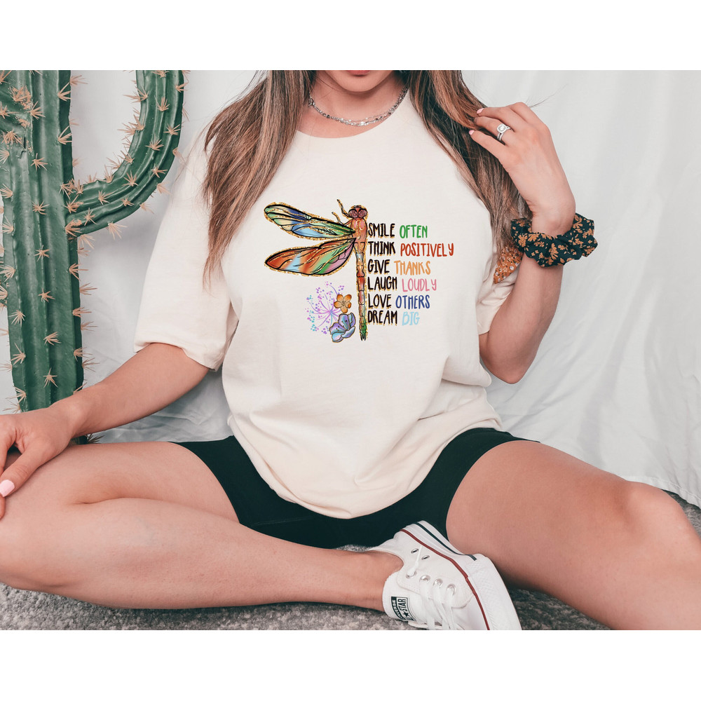 Inspirational Dragonfly Shirt,Aesthetic Clothes,Motivational Tee,Insect Shirt,Womens Clothing,Nature Lover,Cottagecore Shirt,Positive Tee.jpg