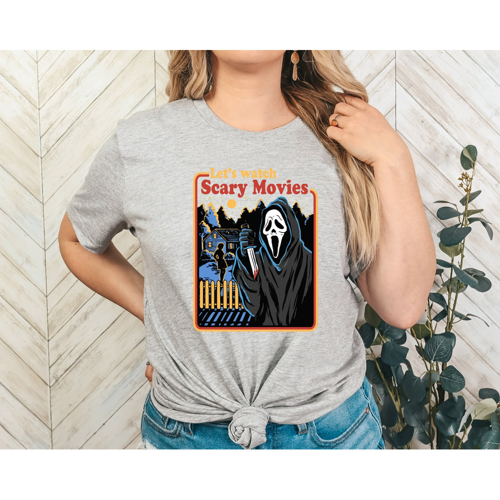 Let's Watch Scary Movies T-shirt,Scary Movie Shirt,Retro Movies Shirt,Spooky Shirt,Funny Halloween Shirt,Halloween Horror Shirt,Scream Shirt.jpg
