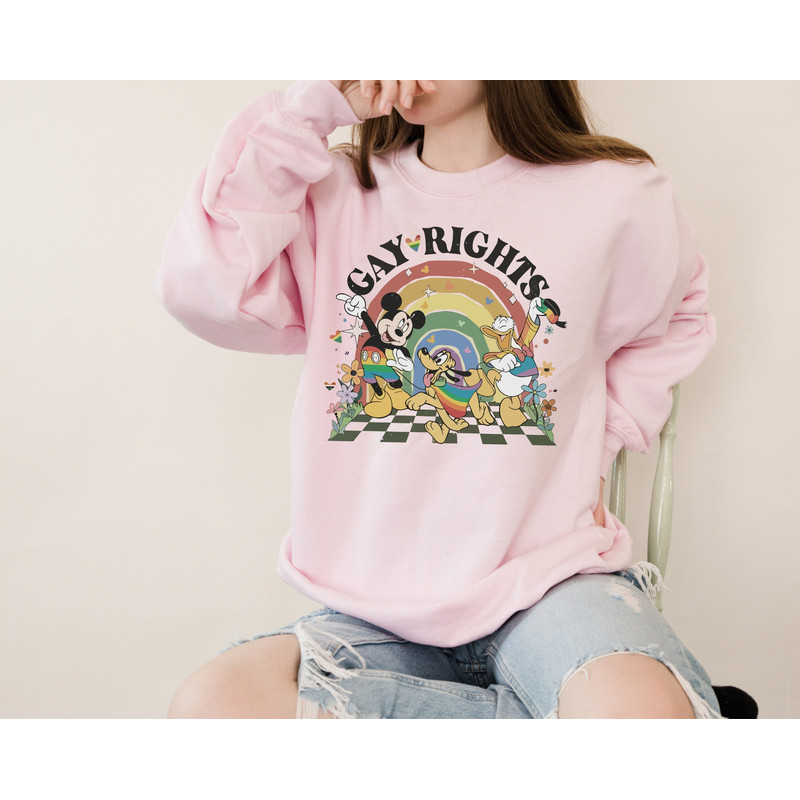Mickey & Friends LGBT Pride sweatshirt, Disney Lgbt Rights, Lgbt Rainbow Hoodie, Mickey Pluto and Donald Sweatshirt.jpg