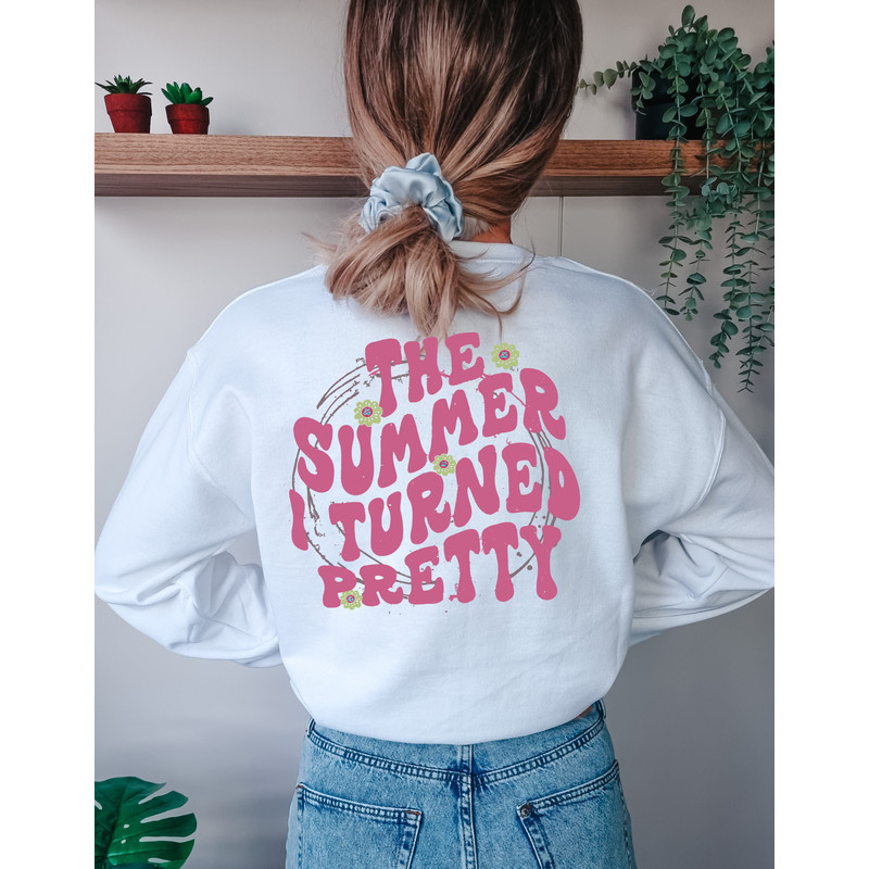 The summer I turned pretty Sweatshirt, cousins beach Hoodie, oversized vintage comfort colors tee, summer tee, vacation shirt.jpg
