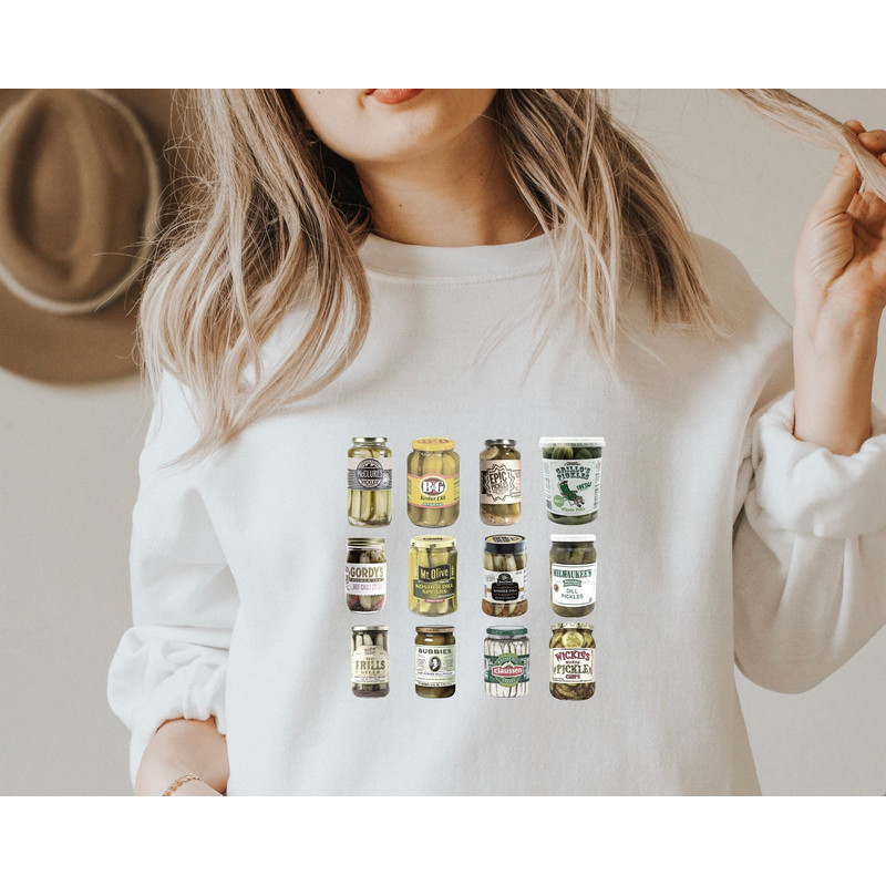 Vintage Canned Pickles Sweatshirt, Pickle shirt, Pickle Crewneck Sweatshirt, Pickle Lovers Hoodie, Pickle Crewneck Sweatshirt, Canning Shirt.jpg