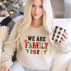 we are family christmas sweatshirt,matching family christmas sweatshirts,matching christmas 2023 hoodies,matching xmas t