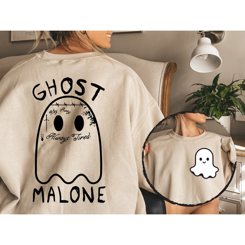 2 Side Ghost Malone Pocket Size Sweatshirt, Halloween Hoodie,Funny Ghost Malone Hoodie,Spooky Halloween,Malone Fan Sweatshirt, Cute Ghost.jpg