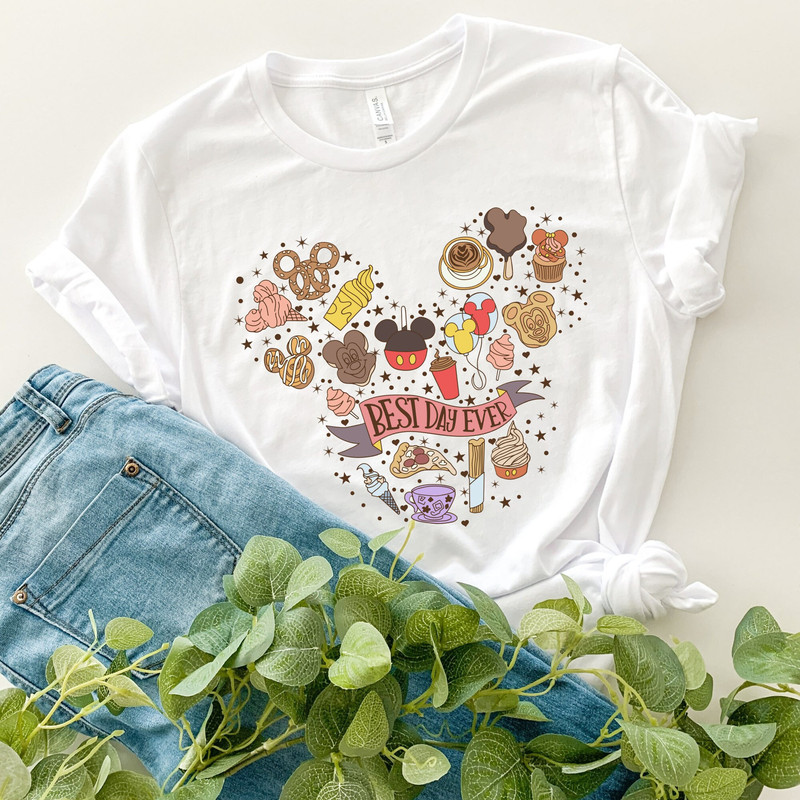 Best Day Ever Disney Snacks T-Shirt, Cute Disney For The Snacks Shirt With Fun Doodles, Disney Trip Shirt, Family Matching Cute Snacks Shirt.jpg