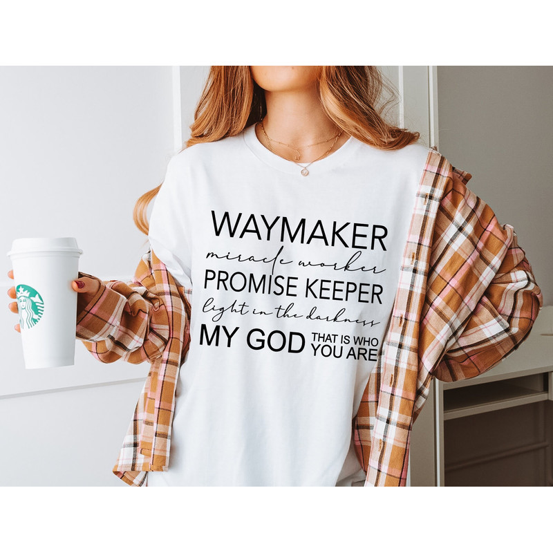 Christian T-shirt, Waymaker Shirt, Religious Gifts, Religious Shirts for Women, Faith Shirts, Bible Verse Tee.jpg
