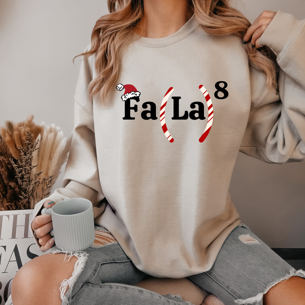 Christmas Math Teacher Sweatshirt, Math Fa La La Sweater, Christmas Teacher Hoodie, Christmas Math Crewneck, Funny Math Teacher Sweatshirt.jpg