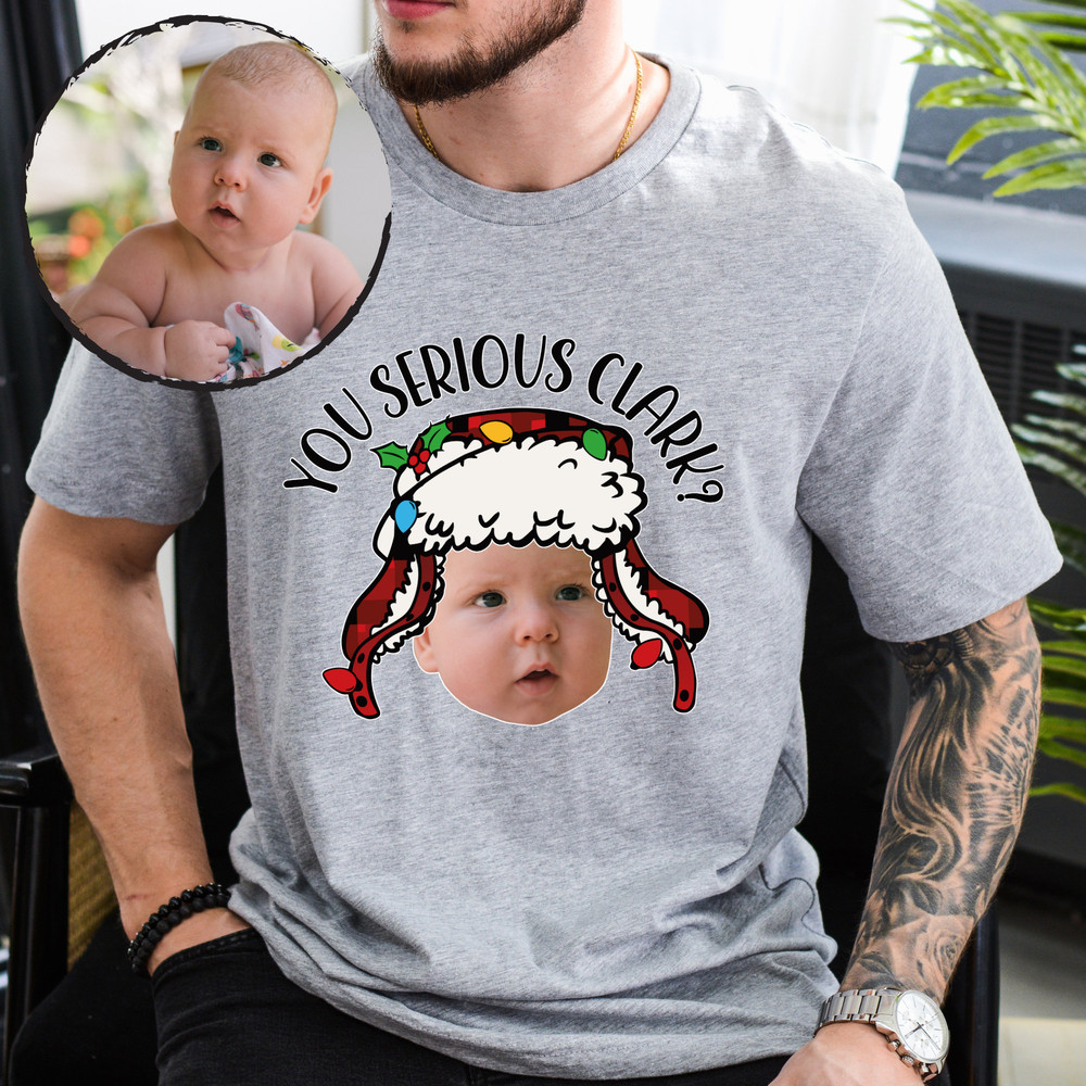 Custom Photo Christmas Shirt, Custom Christmas T-Shirt, Christmas Vacation Shirt, Funny Xmas Shirt, Personalized Holiday Shirt.jpg