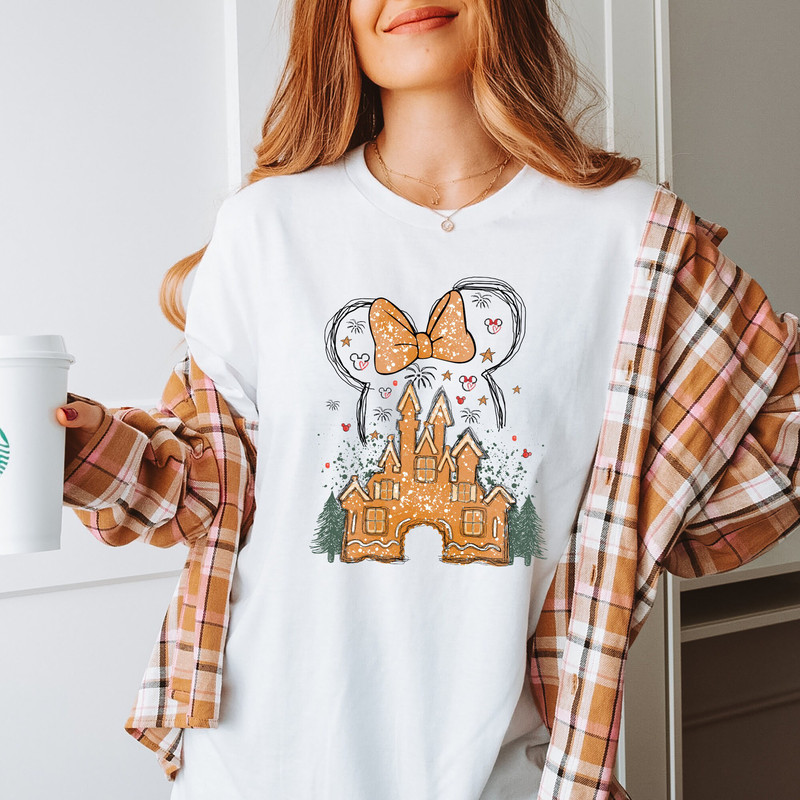 Disney Gingerbread Castle Shirt, Christmas Castle Shirt, Disney Christmas Shirt, Mickey Christmas Shirt, Disney Christmas Family Shirts,.jpg
