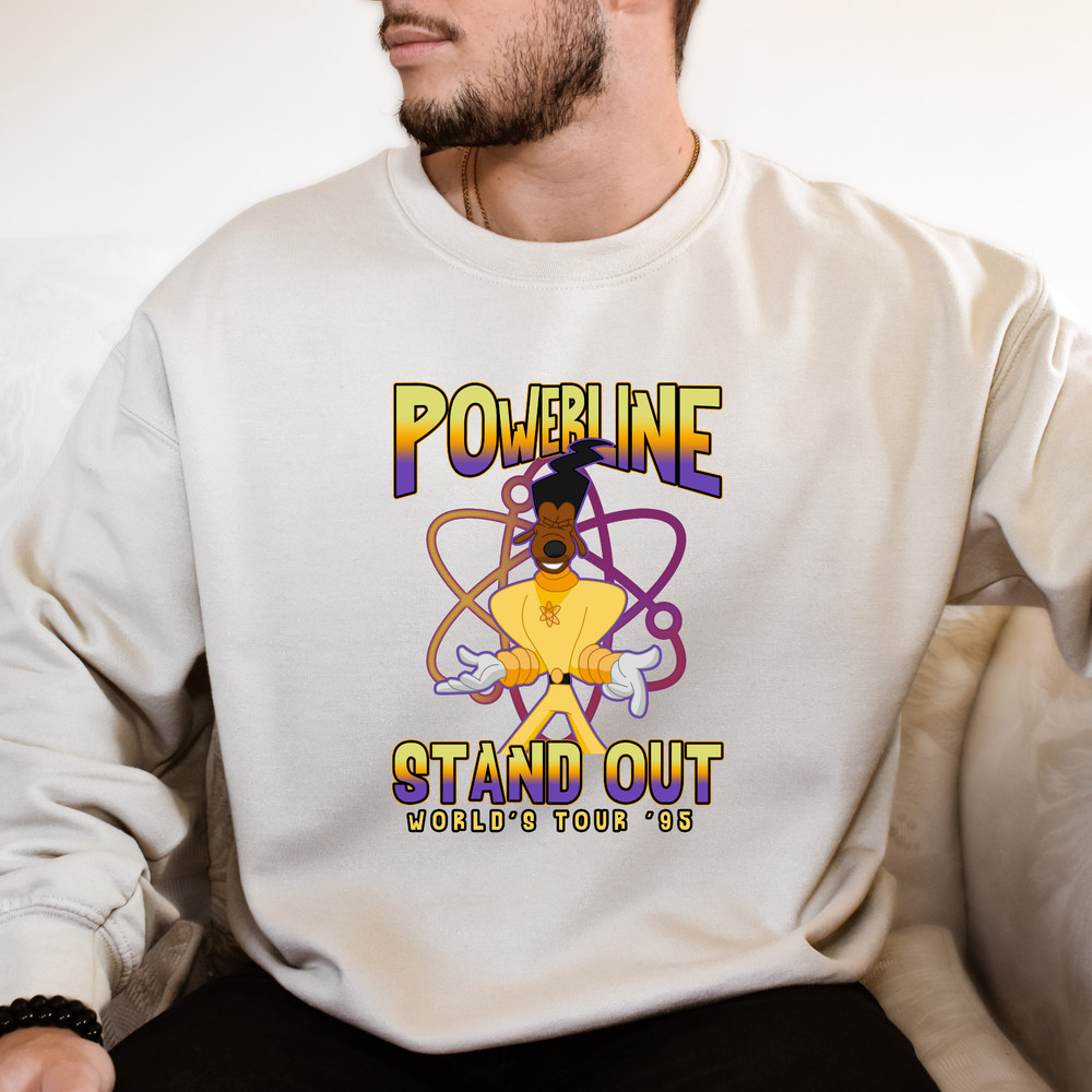 Disney Powerline Stand Out Tour 94 Sweat, Vintage Goofy Movie Powerline Sweat, Powerline Stand Out Tour Goofy Movie Sweat, Max Goofy Sweat.jpg