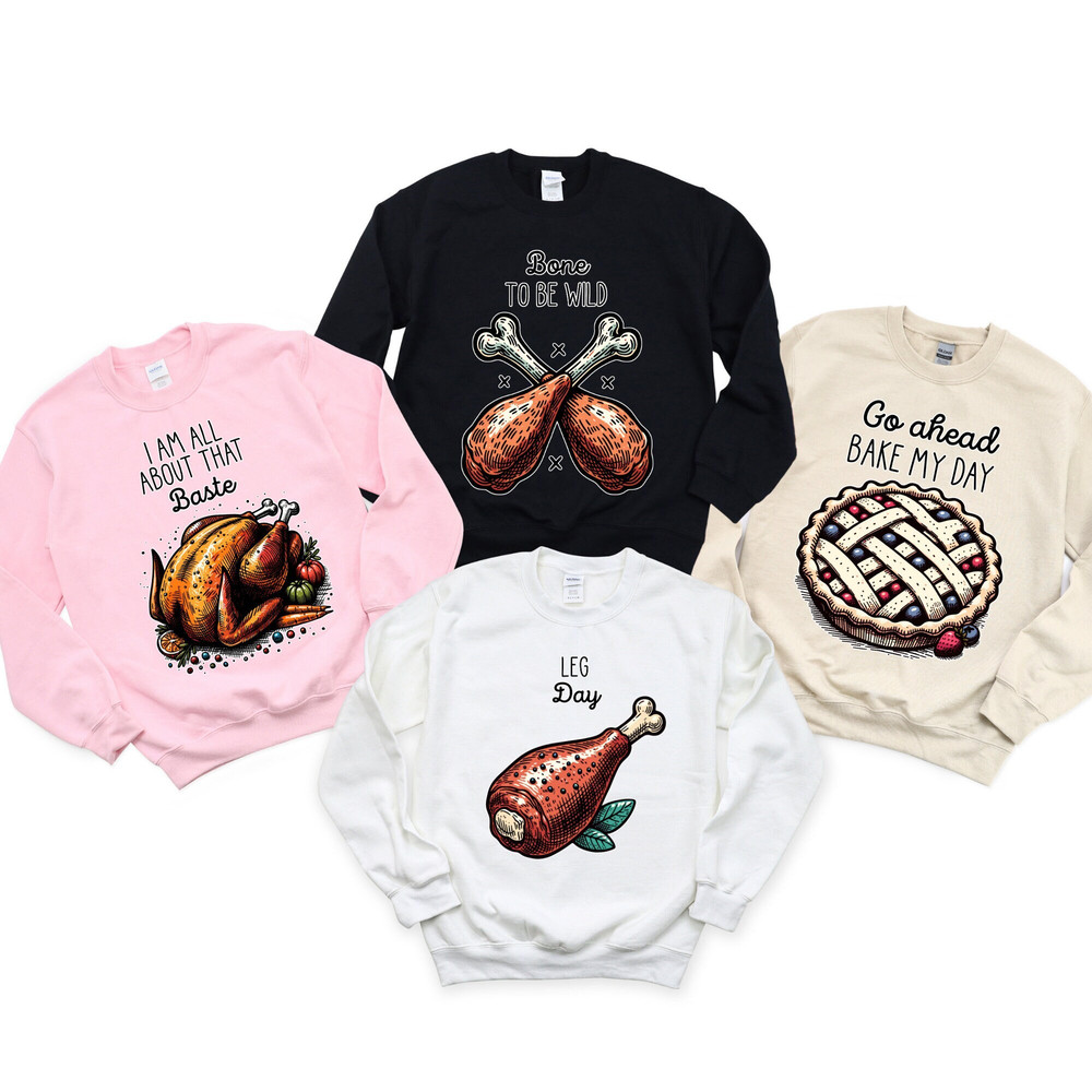 Family Thanksgiving Sweatshirt, Thanksgiving Puns Hoodie, Funny Matching Family Sweatshirt, Turkey Day Sweats, Friendsgiving Group Sweats.jpg