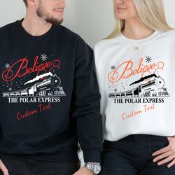 polar express sweatshirt,polar express family shirt, christmas gift for family, christmas sweatshirt, family holiday shi