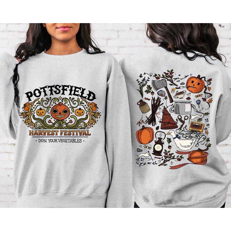 Pottsfield Harvest Festival Sweat Gift For Autumn, Vegetables Fall Sweat, Autumn Harvest Sweat, Goth Clothing, Skeleton Festival Apparels.jpg