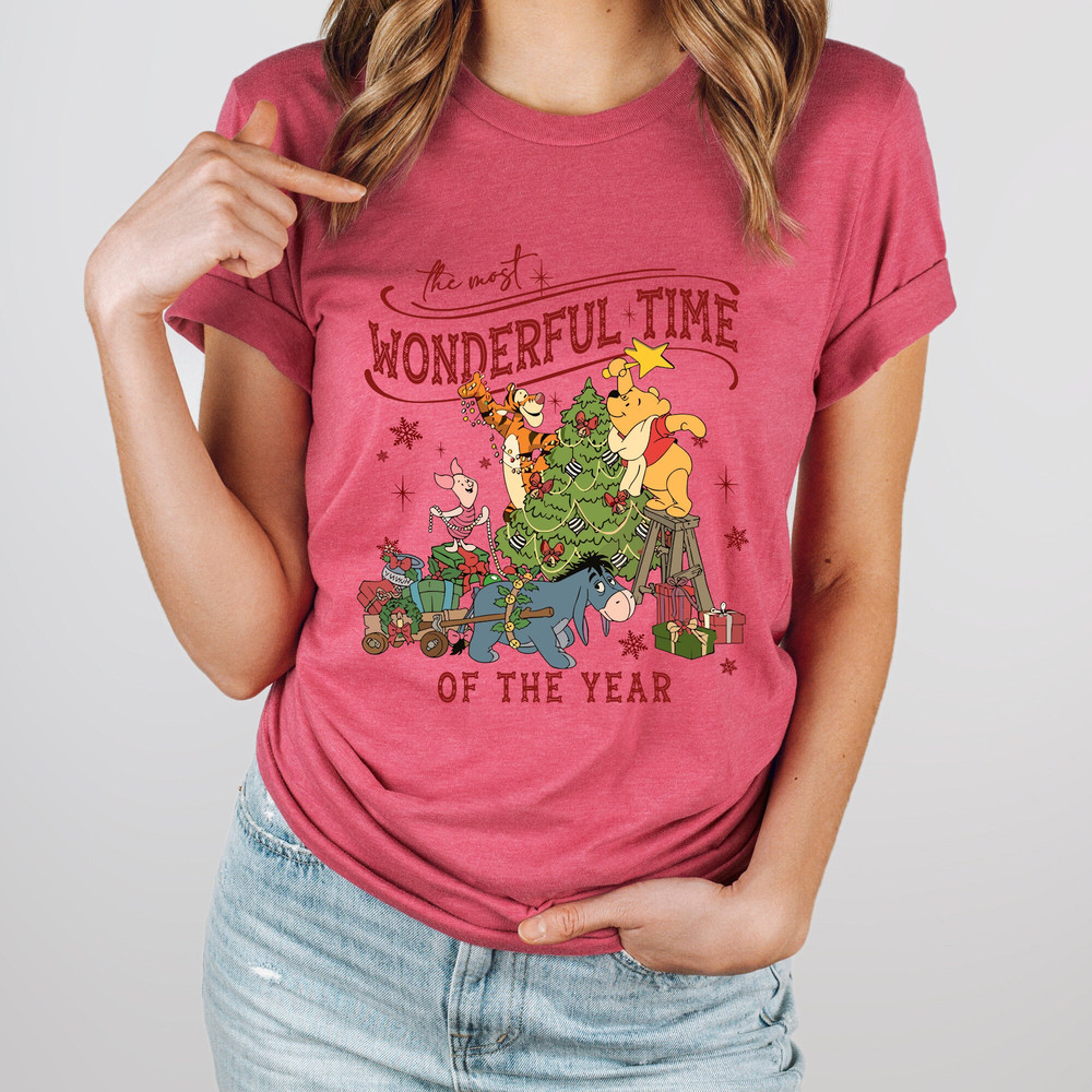 Winnie The Pooh Christmas Tree Sweatshirt, The Most Wonderful Time Of The Year Winnie The Pooh Christmas Lights Sweatshirt, Pooh Sweatshirt.jpg
