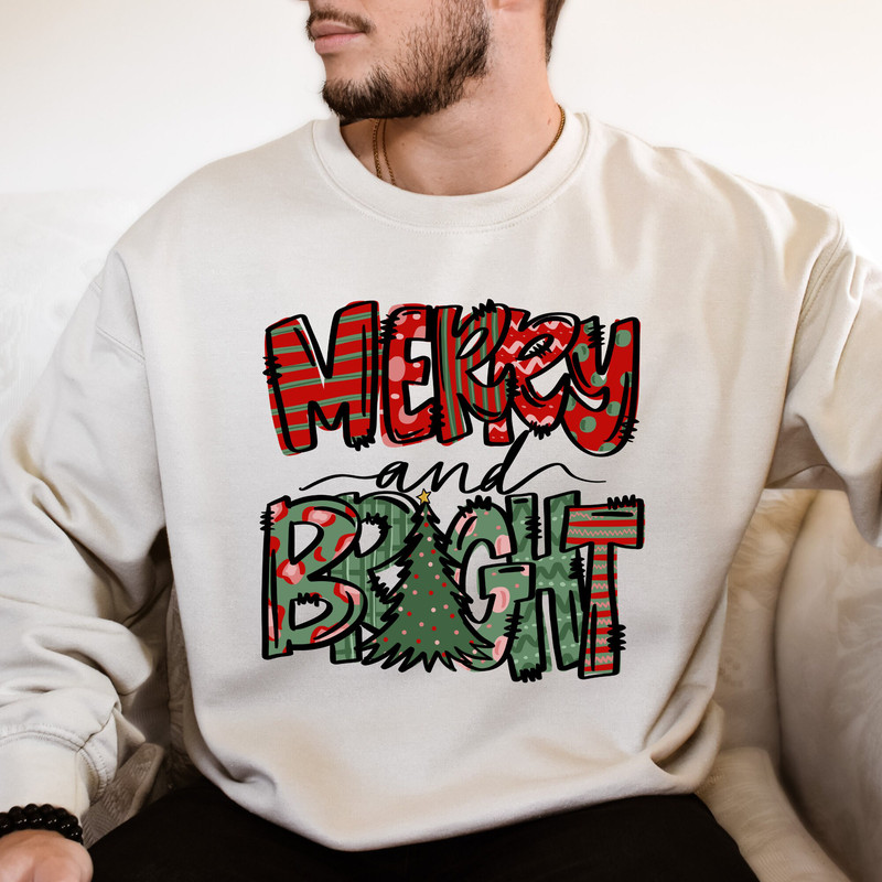 Christmas Shirt, Merry and Bright Shirt, Christmas Tshirt, Holiday Shirt for Women, Merry and Bright T Shirt, Xmas Shirt, Cute Holiday Shirt 1.jpg