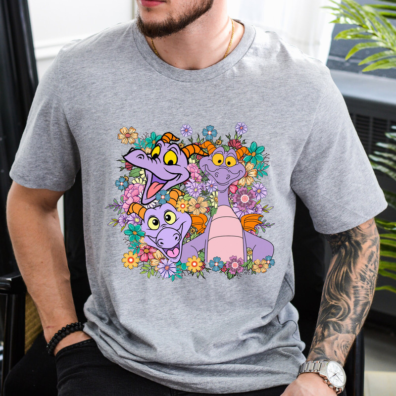 Disney Flower Figment Shirt, One little spark, of inspiration Shirt, Disney Figment Shirt, Disney Shirt, Disney World Shirt, Epcot Center 1.jpg
