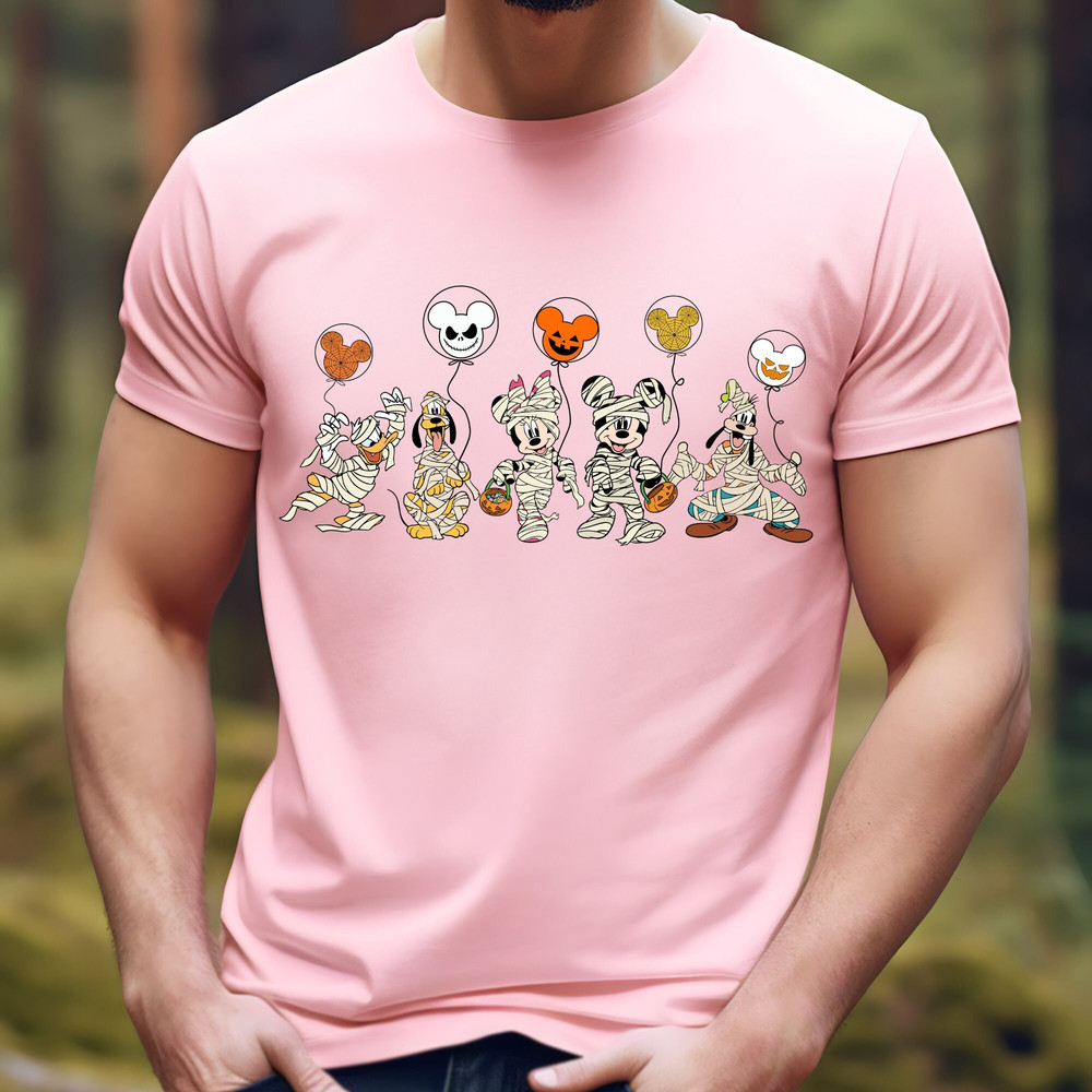 Disney Halloween Skeleton Shirt, Disney Halloween Matching Shirt, Disney Balloon Shirt, Mickey Minnie and Friends, Disney Matching Shirt 3.jpg