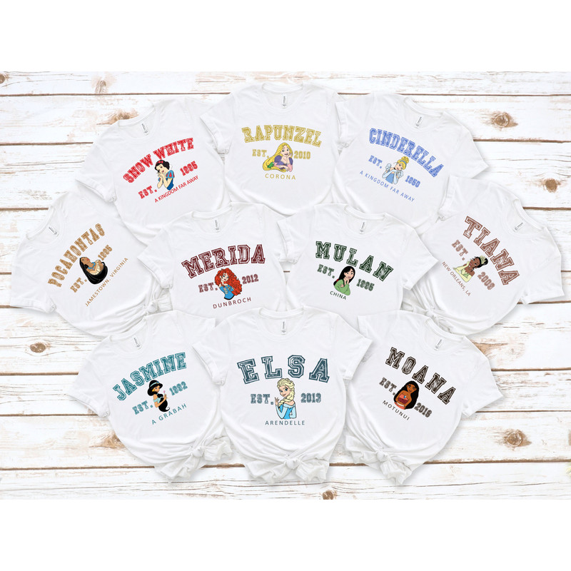 Disney Princess Sweatshirt, Disney Princess Shirt, Disney Character Shirt, Disney Trip Shirt, Disney Belle, Cinderella, Jasmine, Rapunzel.jpg