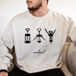 funny wine sweats, wine lover gift, crock screw sweat, favorite workout sweat, wine workout sweat, funny crockscrew swea