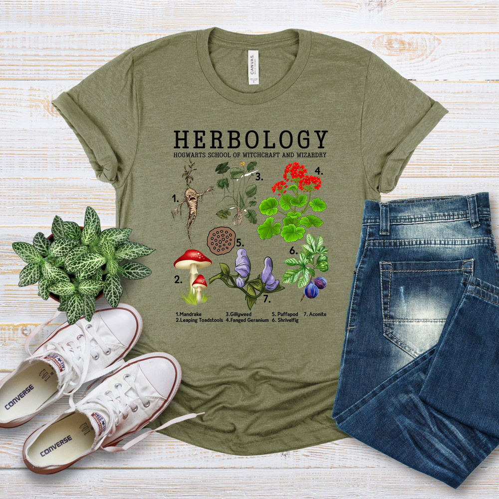 Herbology Plants Shirt, Herbology Shirt, Gift For Plant Lover, Botanical Shirt, Plant Lover Shirt,Plant Wizard Pottery Shirt,Gardening Shirt.jpg