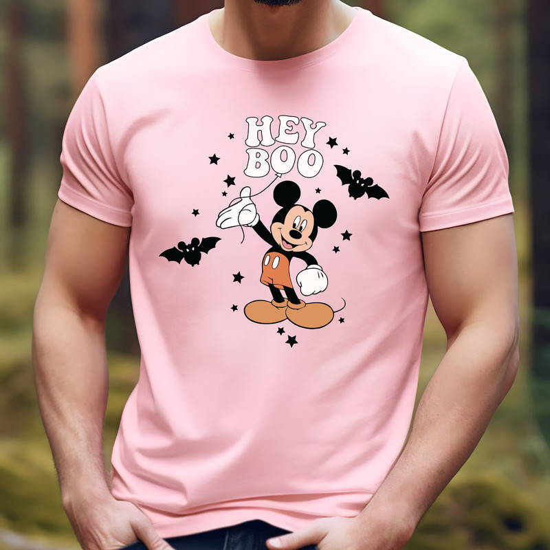 Hey Boo Mickey Minnie Shirt, Mickey Halloween Shirt, Pumpkin Mickey, Disney Spooky Season Shirt, Disney Halloween Shirt 1.jpg