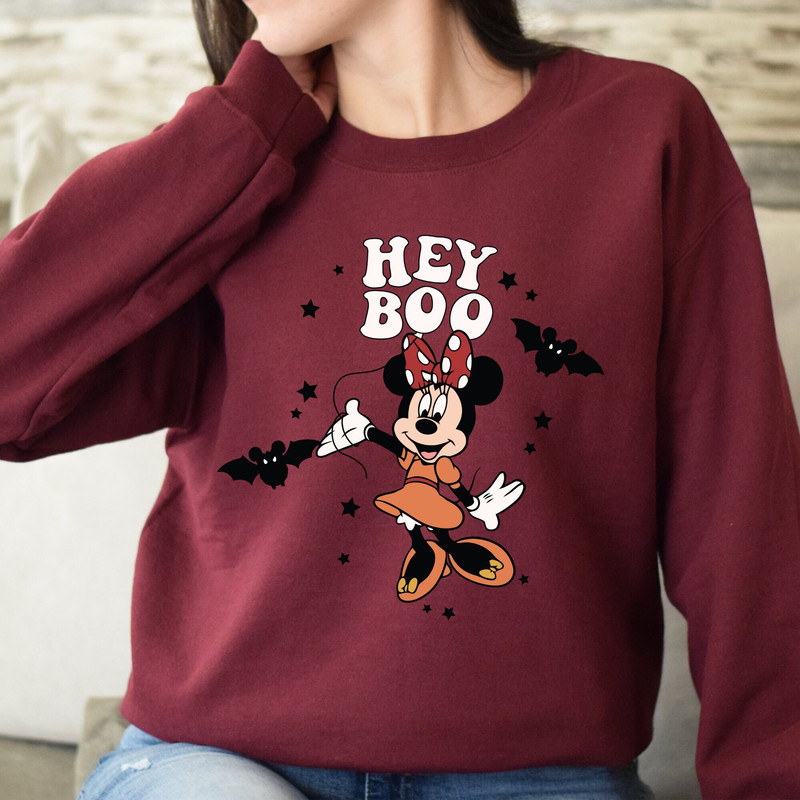 Hey Boo Mickey Minnie Shirt, Mickey Halloween Shirt, Pumpkin Mickey, Disney Spooky Season Shirt, Disney Halloween Shirt.jpg