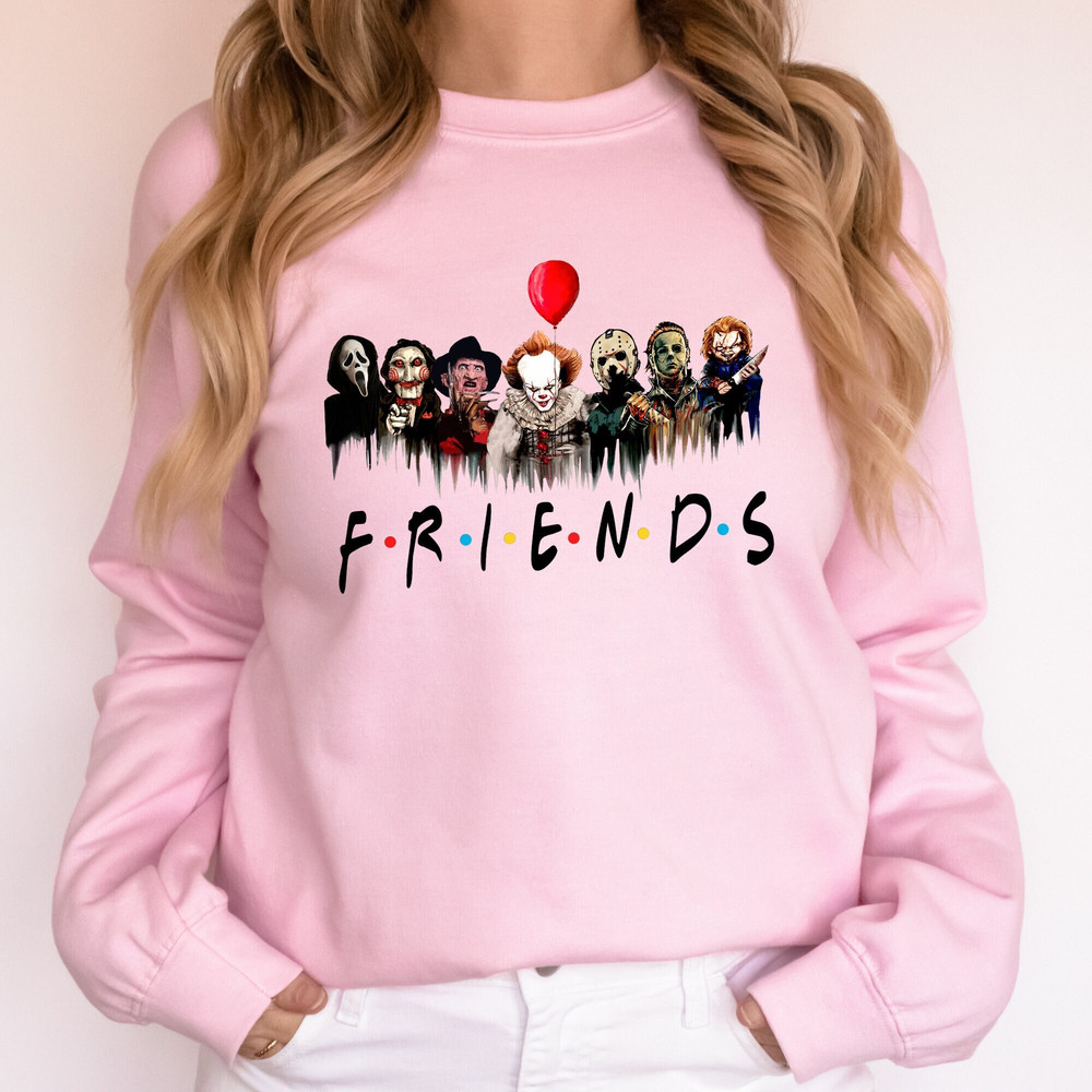 Horror Characters Friends Sweatshirt, Halloween Horror Characters Shirt, Friends Halloween Shirt, Horror Movie Characters Shirt, Halloween.jpg