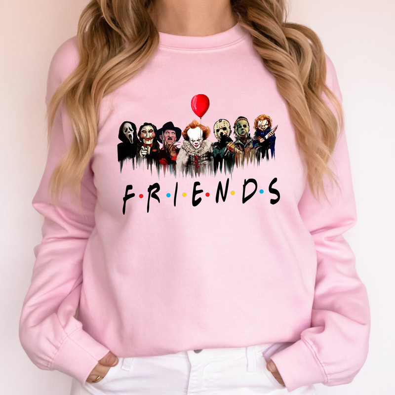 Horror Characters Friends Sweatshirt, Halloween Horror Characters Shirt, Friends Halloween Shirt, Horror Movie Characters Shirt, Halloween.jpg