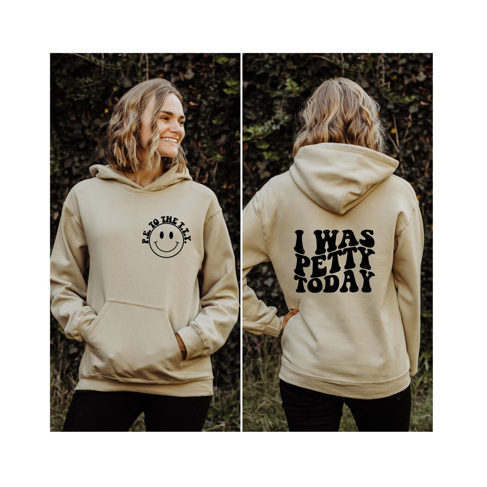 I Was Petty Today Retro Wavy Funny Saying Front and Back Shirt, I Was Petty Today T-Shirt, I Was Petty Shirt, Petty Shirt, Funny Petty Shirt 1.jpg