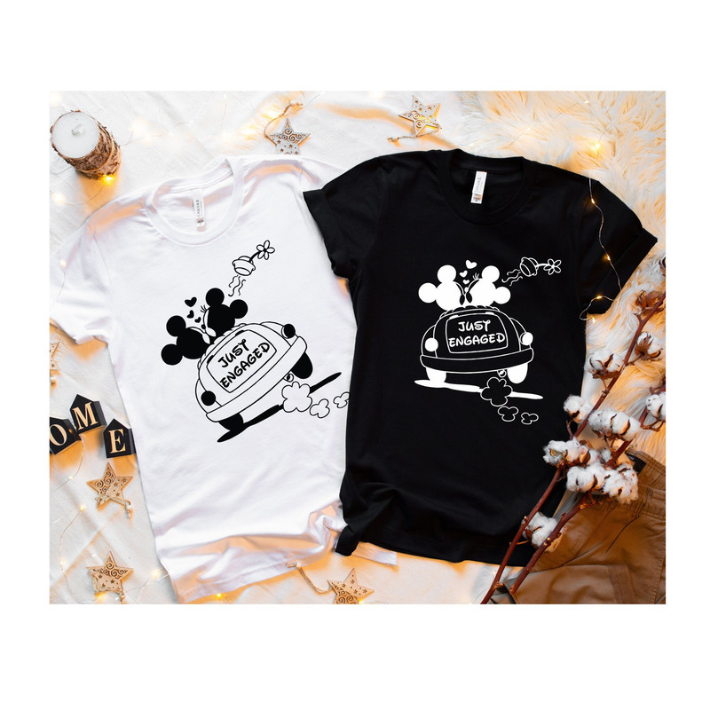 Just Married Disney shirt, Disney customize shirt, Couple shirt, Disneyland Wedding Gift, Bride and Groom Shirts, Honeymoon Disney shirt.jpg