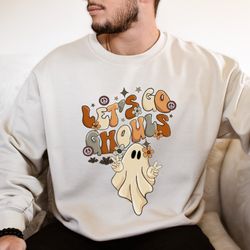lets go ghouls shirt, vintage halloween shirt, retro fall shirt, fall shirt, vintage ghost shirt, halloween