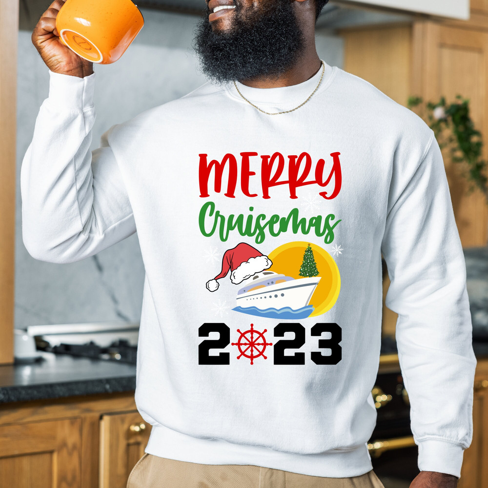 Merry Cruisemas Family Christmas 2023 Shirts, Cruisin Crew T-shirt, Cruise Ship Vacation, Matching Family Shirts, Christmas Trip Shirt, Gift.jpg