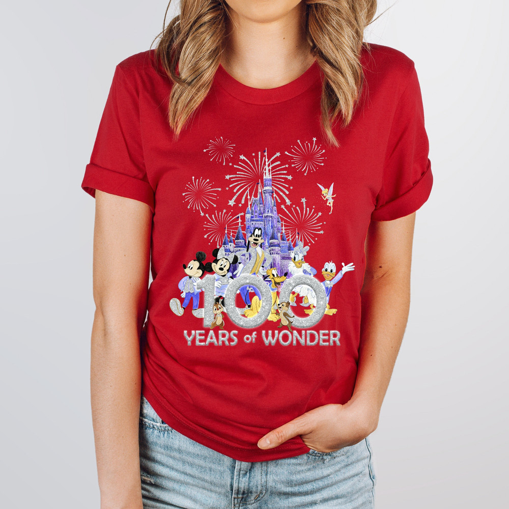 Mickey and Friends Disney 100 Years Of Wonder Shirt Walt Disney T-shirt Disneyland 2023 Trip 100th Anniversary Disney 100 Outfits 2.jpg