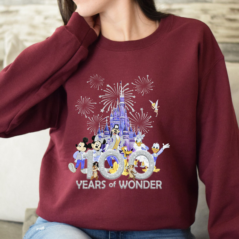 Mickey and Friends Disney 100 Years Of Wonder Shirt Walt Disney T-shirt Disneyland 2023 Trip 100th Anniversary Disney 100 Outfits.jpg