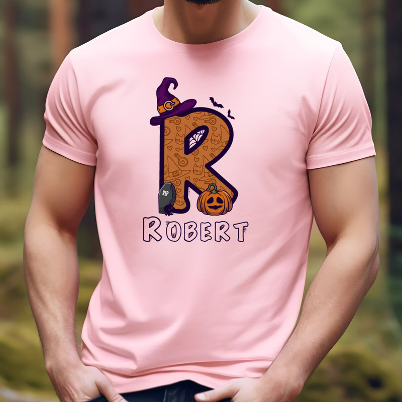 Personalized Kids Halloween Funny Trick or Treat Shirt Custom Name Halloween Children's Spooky Outfit Unique Gift Custom Halloween Name Gift 1.jpg