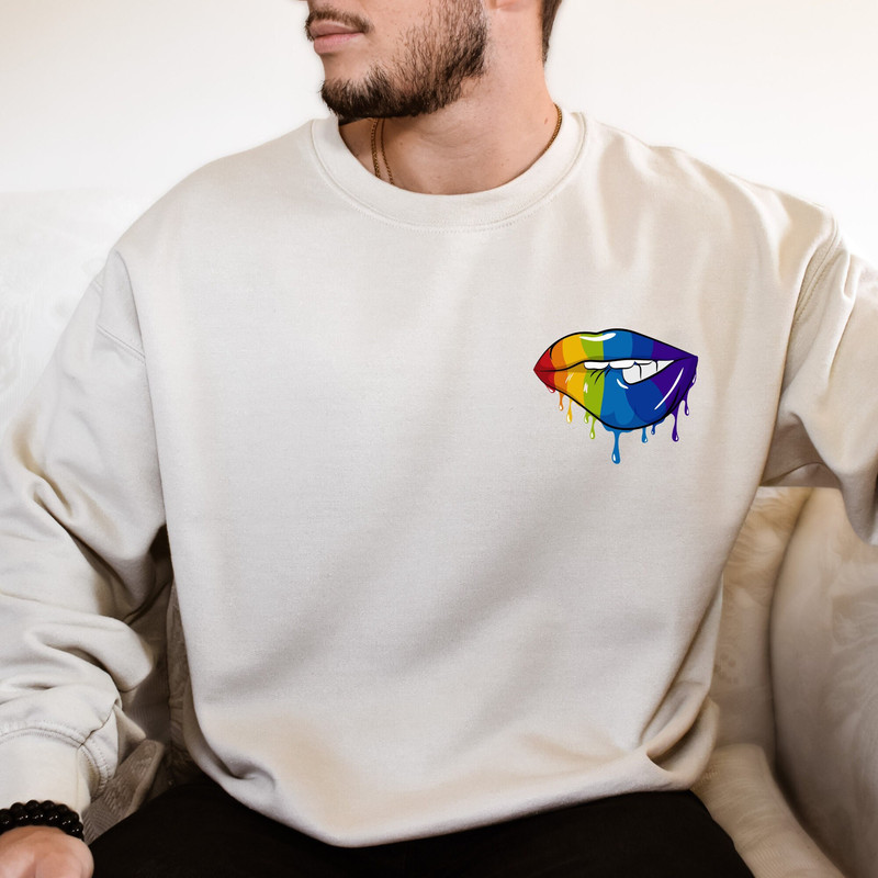 Pride Lips, Pride LGBT Shirt, Pride Shirt, Gay Pride T-Shirt, Gay Rainbow Shirt, LGBT Shirt, Lesbian Shirt, Can't Think Straight Shirts 1.jpg