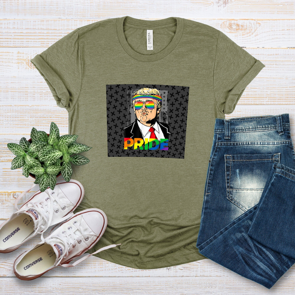 Retro Pride Shirt, Funny LGBTQ Trump Shirt, Trump Pride, Funny Pride Shirt, Love Is Love Shirt, Pride Month Tee, LGBTQ Gift 1.jpg