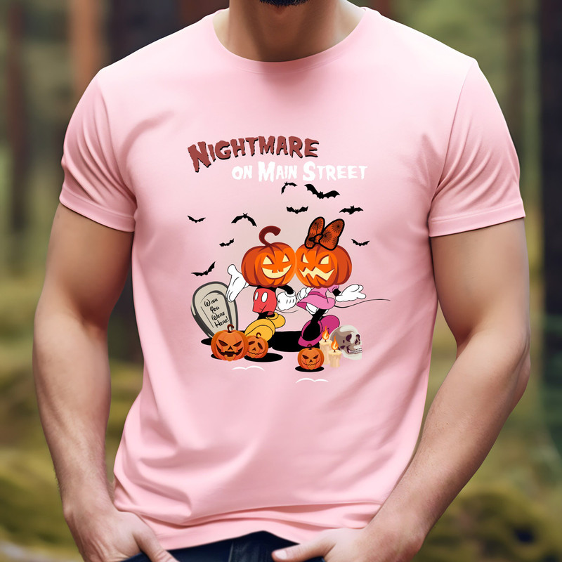 Vintage Disney Halloween Pumpkin, Mickey Minnie Nightmare on Mainstreet Shirt, 90s Halloween Party, WDW Spooky Season Trick or Treat.jpg