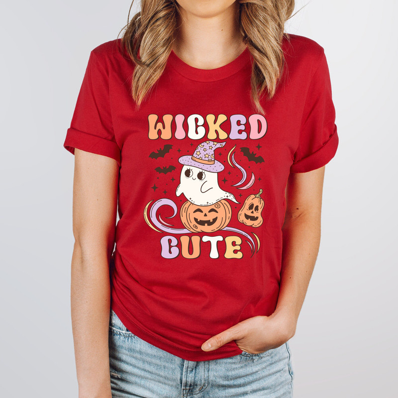 Wicked Cute Halloween Tee, Retro Design, Kids' Halloween Shirt, Party-Ready Spooky Apparel, Fall Shirt, Halloween Shirt,.jpg