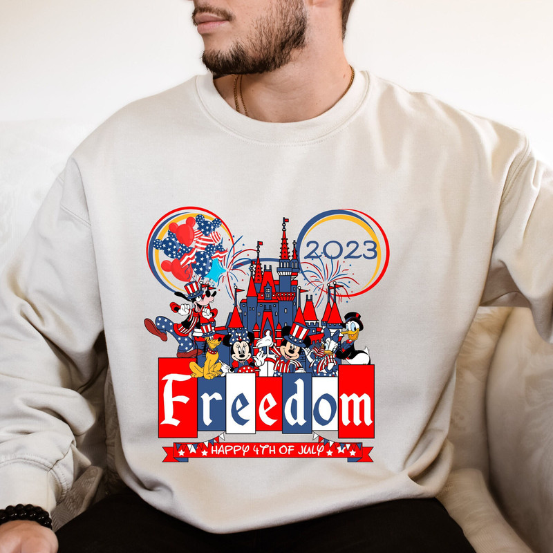 Custom Mouse And Friends 4th Of July, 4th Of July Patriotic Disney, Disney Matching Four July Shirts, Family Matching 4th of July Shirt.jpg