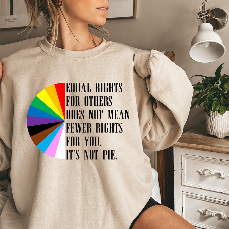 Equal rights for others does not mean fewer rights for you shirt, it not pie shirt, LGBT Rainbow, Black Rainbow, Transgender Rainbow, Pride 1.jpg
